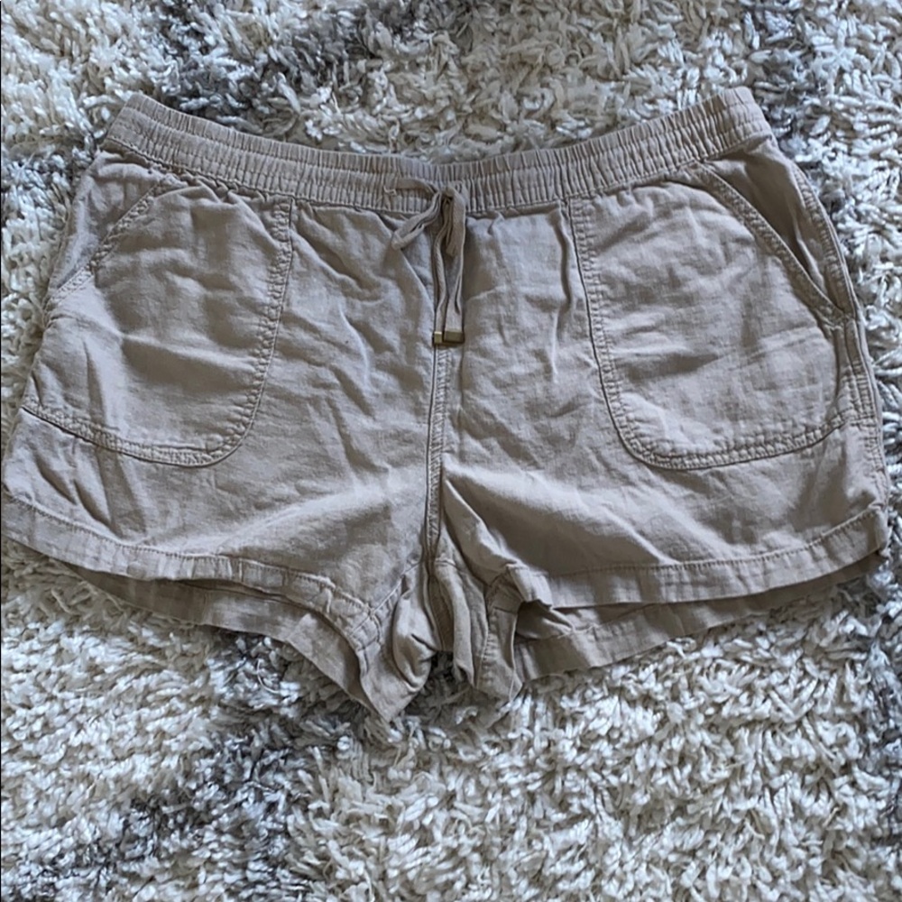 khaki drawstring shorts
